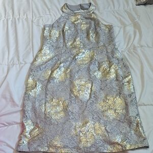 Scarlett Silver and Gold Dress